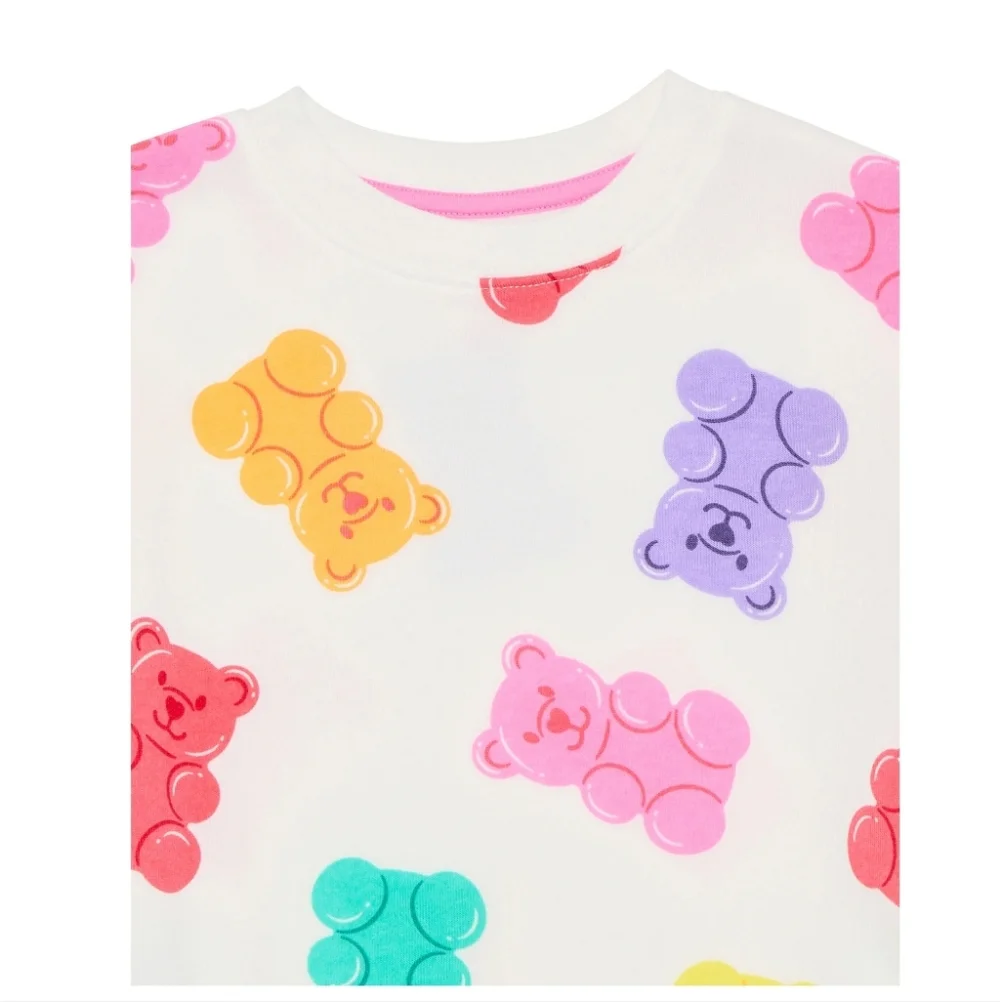 Toddler Girls Allover Print Crewneck Sweatshirt